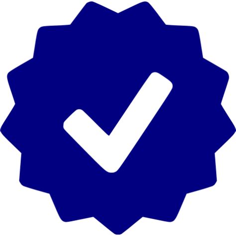 Navy Blue Approval Icon Free Navy Blue Check Mark Icons