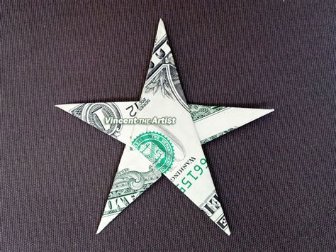 Star Money Origami Shape Dollar Bill Art Real Cash T Origami