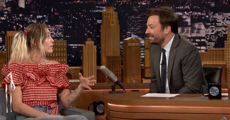 Miley Cyrus Stops By The Tonight Show Quits Smoking Weed Rare
