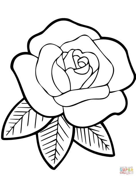 Stained Glass Rose Coloring Page Free Printable Coloring Pages