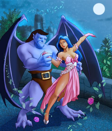 Goliath And Elisa Maza Disneys Gargoyles Artwork Gargoyles Art Gargoyles Disney Gargoyles Cartoon