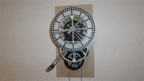 Diy 3d Printed Mechanical Clock With Anchor Escapement Youtube