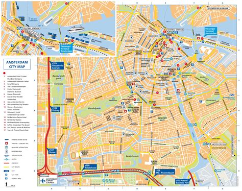 Amsterdam Hop On Hop Off Bus Combo Deals Bus Tour Route Map Pdf 2020