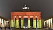 La puerta de Brandeburgo se tiñe con los colores de Alemania en ...