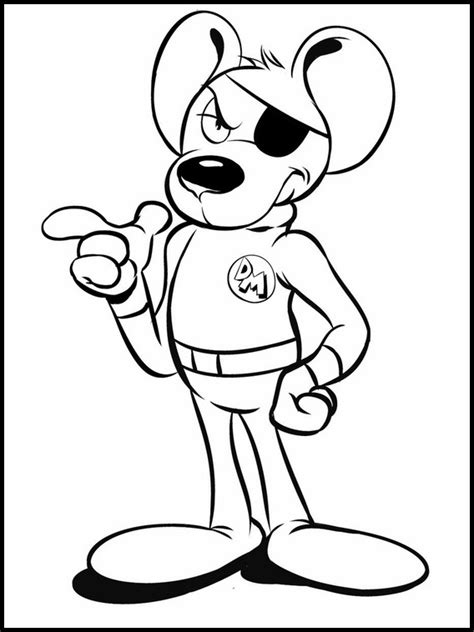 Download and print these a, a picture of minnie mouse for free. Danger Mouse Printable Coloring Pages 3