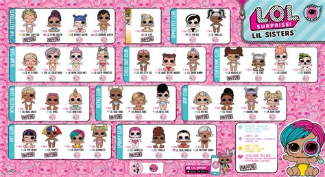 Lol Surprise Series 4 Eye Spy Lil Sisters Wave 2 Collector Guide List