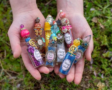 Magical Fairy Dust Potion Bottles Made From Vintage Recycled Etsy In