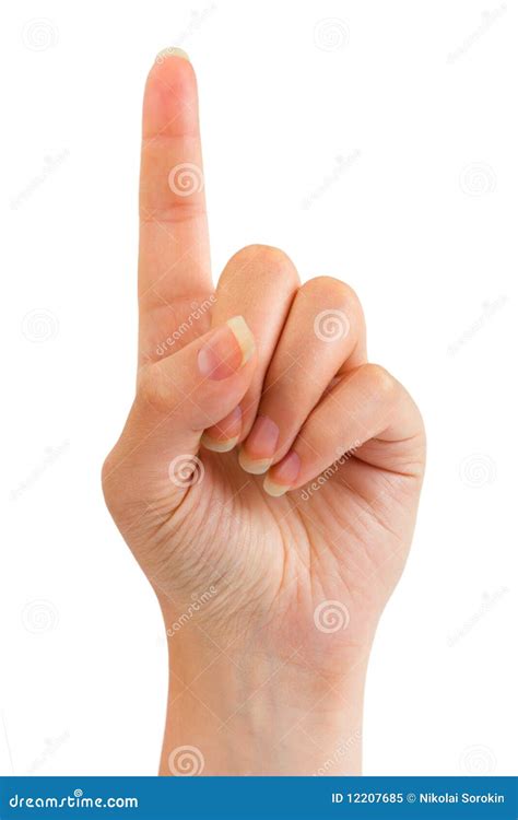 Index Finger Pointing Up Stock Photo 2024256