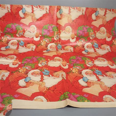 Vintage Good Kids Santa List Christmas Wrapping Paper