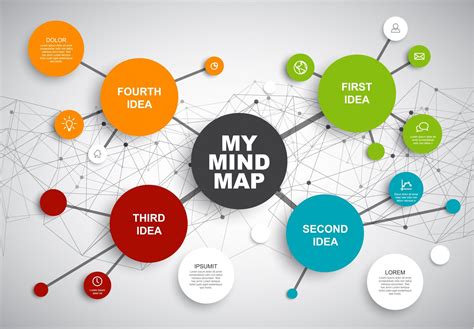 The Concept Of Mind Map With Colorful Circles