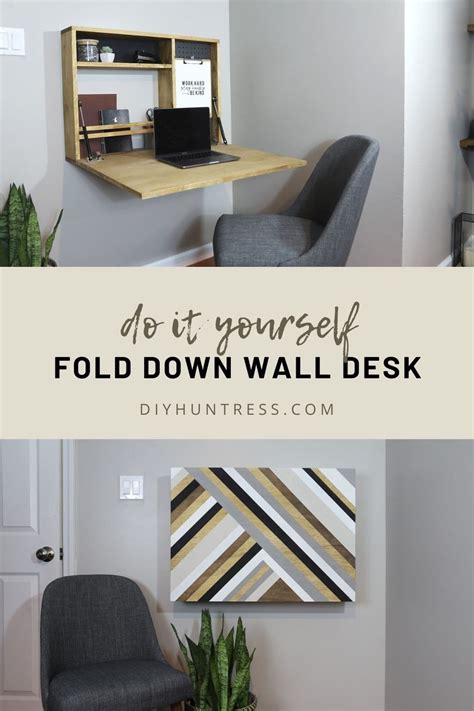 Diy Fold Down Wall Desk Diy Huntress