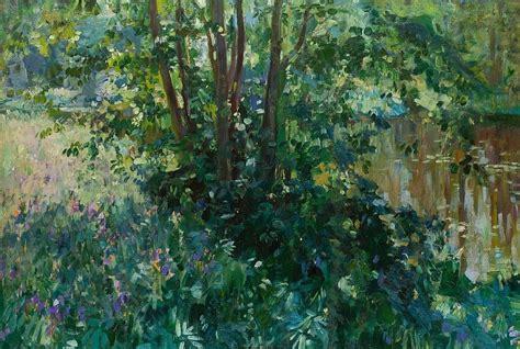 The Overgrown Pond Painting Nikolai Klodt Oil Paintings