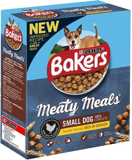 Dog food for small dogs uk. Bakers Meaty Meals Small Dog | Nutritional Rating 17%
