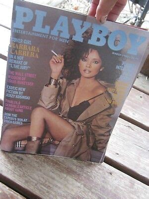 March Playboy Magazine Barbara Carrera Karen Witter Rukeyser Patty