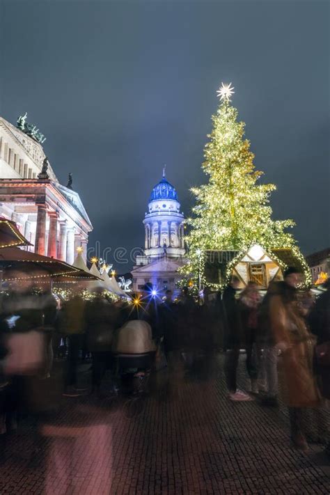 The Famous Christmas Market At The Gendarmentmarkt In Berlin Germany