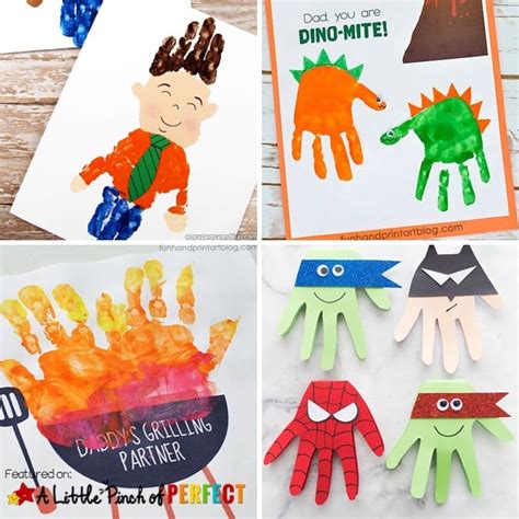 Handprint Fathers Day Art And Craft Ideas For Preschoolers Magic Pau