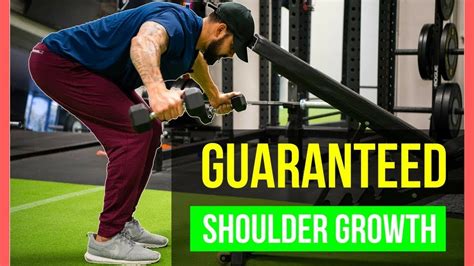 The 3 Best Ways To Grow Massive Shoulders Mp Shoulder Workout Youtube