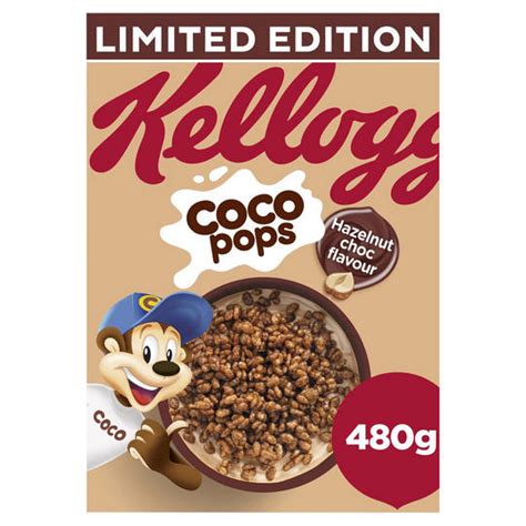 Kelloggs Coco Pops Choc Hazelnut Flavour Cereal 480g Food Cupboard