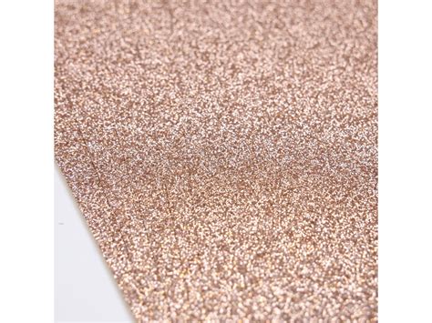 Double Sided Glitter Paper Set A4 Dovecraft Rose Gold 350g 6 Sheets