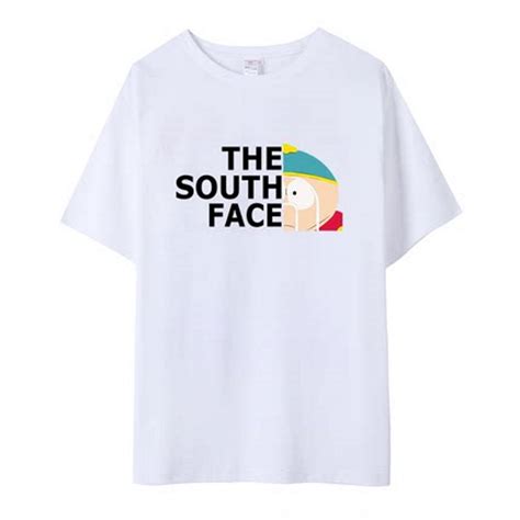 Unisex The South Face Andcartoon Short Sleeved T Shirt 男女兼用 ユニセックス The