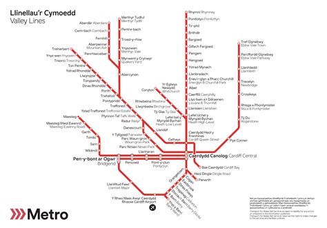 Where We Travel Rail Network Map Transport For Wales