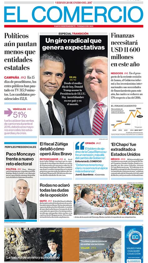 El Comercio Ecuador Viernes 20 De Enero De 2017 Infobae