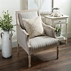 McKenna Taupe Stripe Accent Chair | Kirklands | Accent chairs for ...