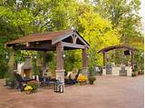 One man builds a pergola in two days on a concrete patio. Gazebo Plans With Fireplace - HomesFeed