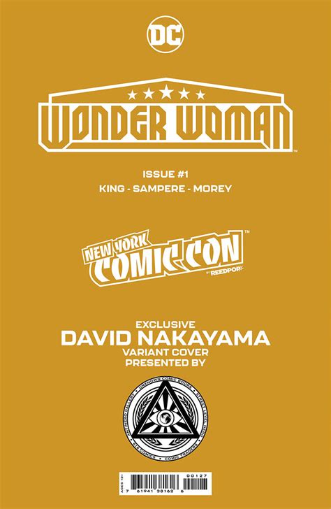 Signed W Coa Wonder Woman 1 Unknown Comics David Nakayama Exclusive Unknown Comic Books Dc