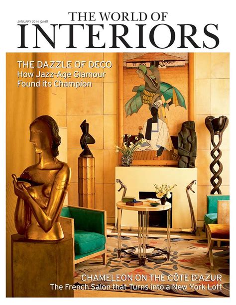 The World Of Interiors Magazine Cover January 2014 Interiors By Color