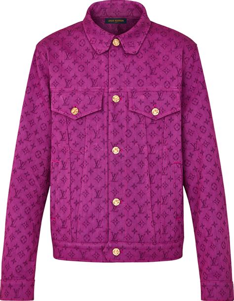 Louis Vuitton Purple Monogram Denim Jacket Inc Style