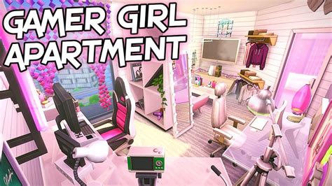 Gamer Girl Dream Apartment Sims 4 Speed Build No Cc Youtube