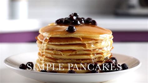 Simple Pancakes Easy Pancake Recipe Youtube