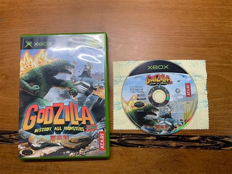 Xbox Original Godzilla Destroy All Monsters Melee Video Gaming Video