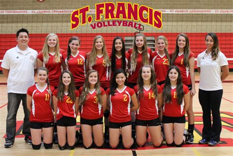 2014 Freshmen Volleyball Roster St Francis Catholic High School