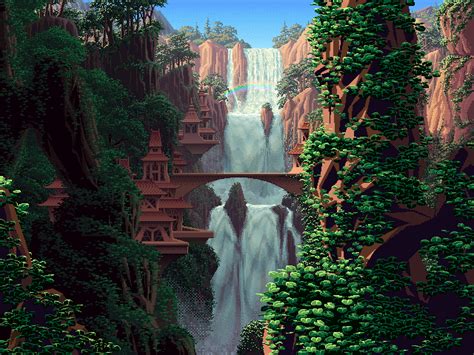 Not A Thimbleweed Park Review Pixel Art Landscape Pixel Art