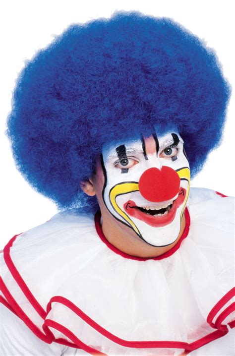 Brand New Blue Circus Clown Adult Costume Wig 82686507608 Ebay