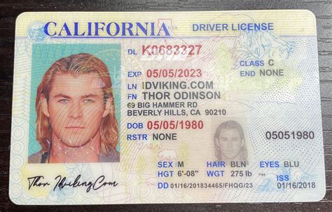 California Old Ca Drivers License Scannable Fake Id Idviking