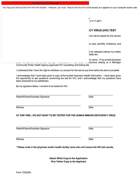 Hiv Consent Form Template Fill Out And Sign Printable Pdf Template