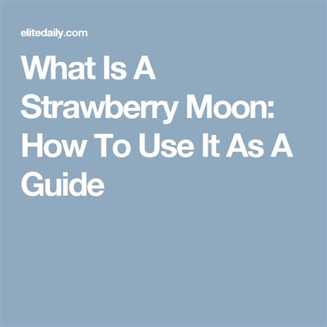 Member level 11 art lover. How To Prepare A Manifestation Ritual For This Week's Strawberry Moon | Strawberry moons ...