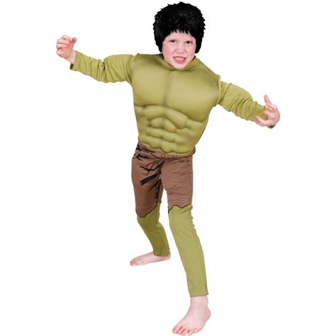 Avengers Assemble ~ Hulk Muscle Chest Kids Costume Avengers