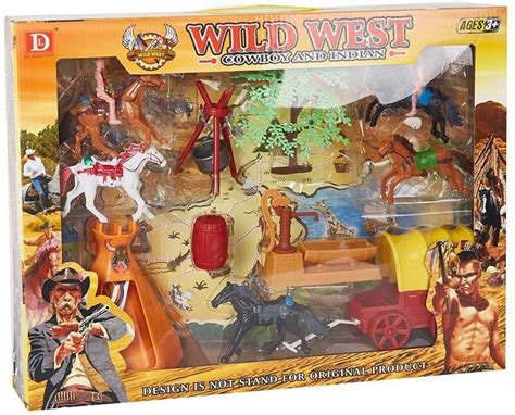 Wild West Cowboy And Indian Pretend Playset Toy Cowboys And Indians