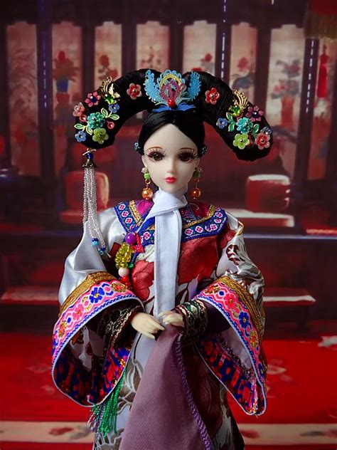 12 Collectible Chinese Girl Dolls Vintage Princess Doll Of The Qing Dynasty Oriental Bjd Dolls
