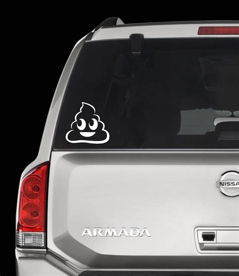 Poop Pile Emoji Vinyl Decal Emoji Decal Poop Decal Car