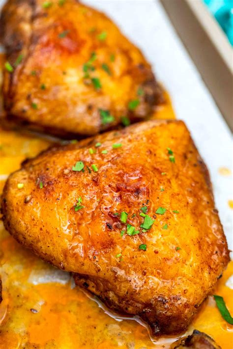 Easy Crispy Baked Chicken Thighs Recipe Video S Sm