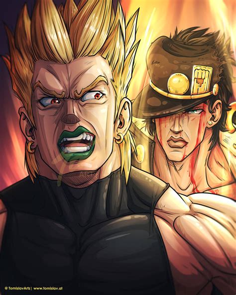 Jotaro Vs Dio Jojos Bizarre Adventure Fan Art By Tomislavartz On