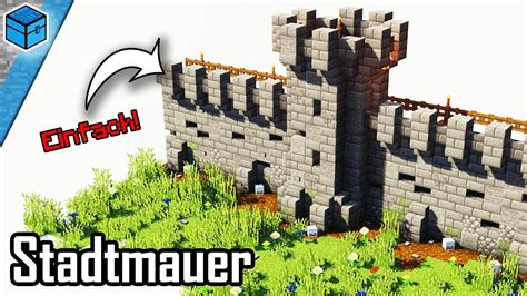 Minecraft Mauer Bauen Stadtmauer In Minecraft Bauen Deutsch YouTube