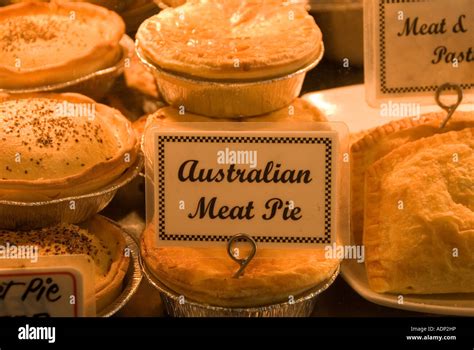 Traditional Aussie Meat Pies Australia Stock Photo Alamy