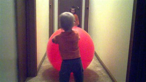 Two Toddlers One Big Red Ball Youtube