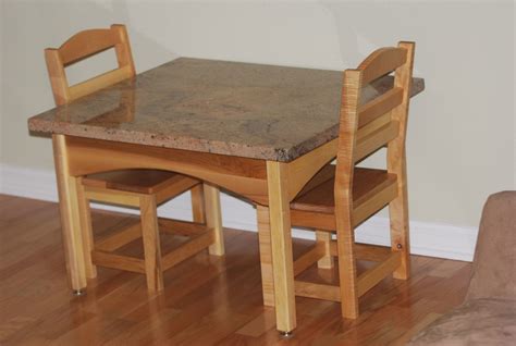 This beautiful little table may just have it all! Hand Crafted Childrens Table And Chair Set by Memphis ...